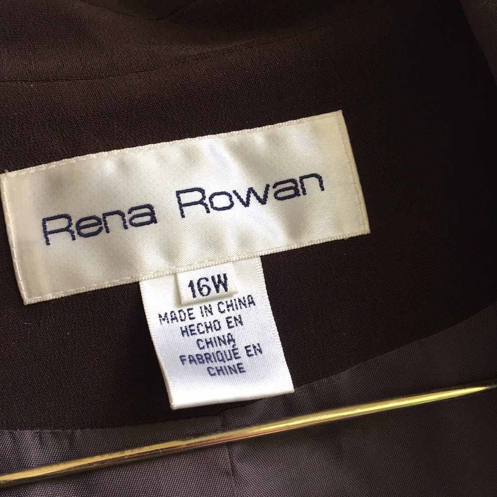Rena Rowan Chocolate Blazer 16 - Picture 4 of 8